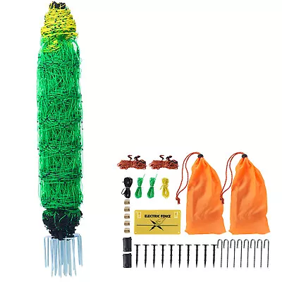 VEVOR Electric Netting Fence Kit Sheep Fencing 35 H X 164'L With Posts Spikes • $96.99