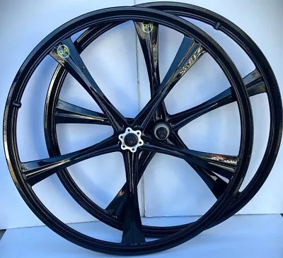 R4 BMX 26 Inch 5 Spoke Mag Alloy Complete Wheelset W/  16T Freewheel • $219.99