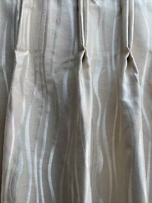 £39.99 • Buy Quality Curtains 104” W X 54.5” L Beige Pinch Pleat Lined