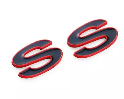 2pcs Fits 96-02 SLP SS Fender Emblem Badge Stickers 12369965R (Black Red) • $17.99