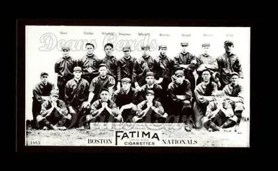 1913 T200 Fatima Team Reprint #9 Boston Nationals Braves 8 - NM/MT • $8.50