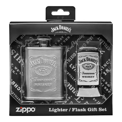 Zippo Gift Set - Jack Daniel's Lighter And Flask • $72