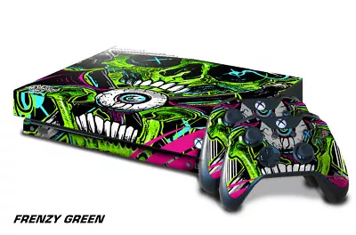 Xbox One X Console Skin With 2 Controller Decals FRENZY Halloween Decal Sticker • $8.95