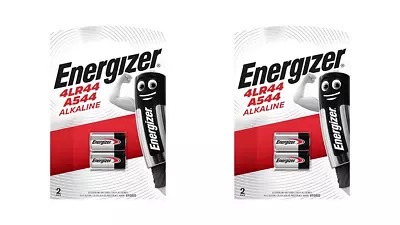 4 X Energizer 4LR44 6V Alkaline Battery A544 3131 PX28A • £5.99