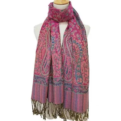 Pashmina Scarf 100% Viscose Plain Wrap Shawl Stole Many Colours 200g TOP QUALITY • £9.99