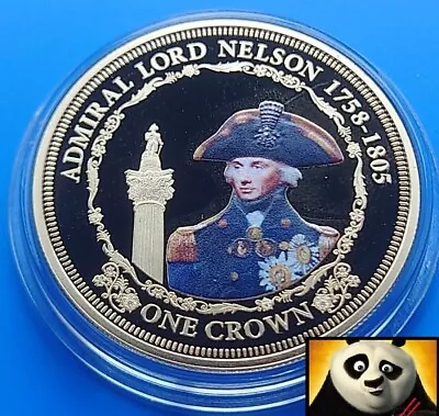 2016 TRISTAN DA CUHNA TDC 1 One Crown Admiral Lord Nelson Commemorative Coin • £14.95