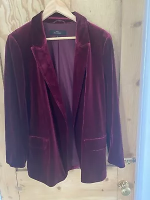 Crushed Velvet Blazer - 12 • £18