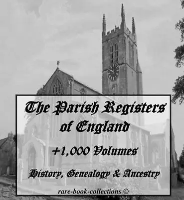 +1000 English Parish Registers On Usb - England History Genealogy Family Tree • £9.95