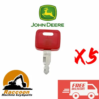 £6 • Buy 5pcs John Deere Case New Holland H800 Hitachi Excavator Digger Ignition Keys