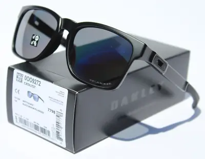 New Oakley Catalyst Sunglasses Matte Black / Black Iridium Polarized OO9272-09 • £99.30