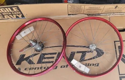 Vintage Old School BMX Huffy Pro Thunder Coaster Brake Red 20  Wheel Set • $40