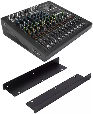 Mackie Onyx 12 Analog Mixer + Rackmount KiT For Multitrack Recording Live Sound • $647.98