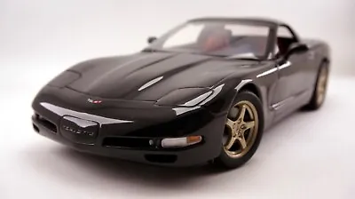 UT Models 1:18 Chevrolet Corvette (C5) Black W Bronze Wheels • $99