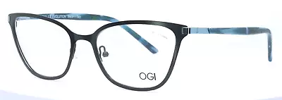 OGI 4315 1885 Dark Green Cat Eye Womens Full Rim Eyeglasses 54-18-140 ITALY • $59.99