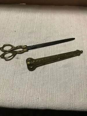 Antique - VICTORIAN Brass Art Deco Scissors Guerin Germany New York NY PE Guerin • $65