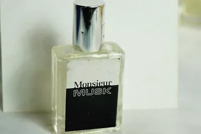 Vintage Monsieur Musk Men's Cologne Splash 0.5 Oz Mini Bottle New • $13.21