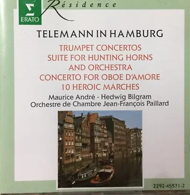 Telemann In Hamburg / Trumpet Concerti - Maurice Andre Hedwig Bilgram (CD) • £3.29