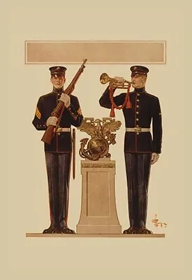 Two Marines By J.C. Leyendecker - Art Print • $65.99