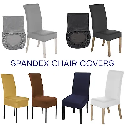 Dining Chair Covers Stretchable Protective Slipcover Home Decor Removable Cover • £3.99