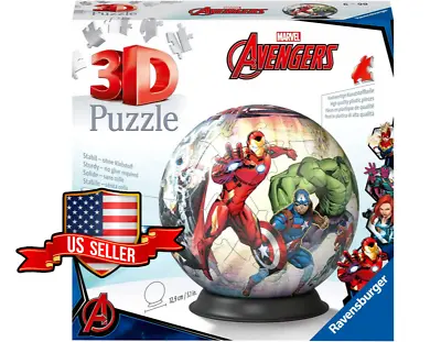 NEW & SEALED Ravensburger 11496 Marvel Avengers 72 Pc 3D Puzzle USA SELLER • $24.95