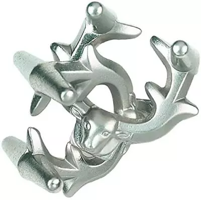 Hanayama Level 6 Cast Metal Brain Teaser Puzzle - Elk • $14.87