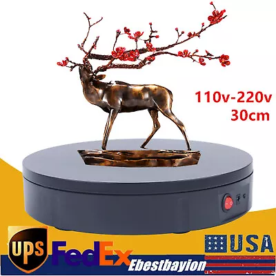 Heavy Duty 30cm Rotary Rotating Display Stand Motorized Display Turntable • $55.10