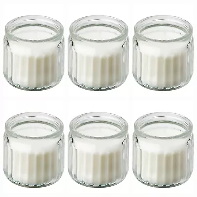 6×IKEA ADLAD Scented Candles In Glass Scandinavian Woods  Wedding Favour • £13.99