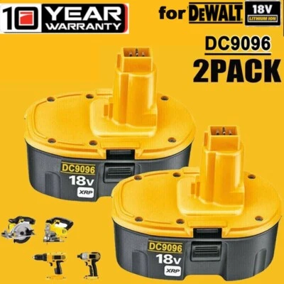 £15.90 • Buy 2 Pack 18 Volt XRP Battery For Dewalt DC9096-2 DC9098 DC9099 DC9096 DC9096S OEM