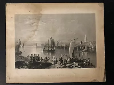  Montrose.  W.H. Bartlett And J.J. Hinchliffe Print/Litho Circa 1840 • $4.99