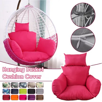 $45.09 • Buy Patio Hanging Swing Egg Chair Cushion Cover Large Round Papasan Pad Detachable