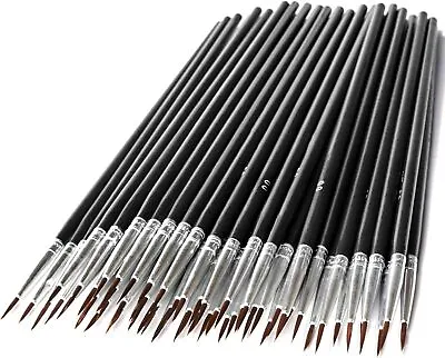 60Pcs Very Small Paint Brushes Fine Tip For Nail Art Model Craft Painting Hobby • $12