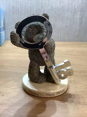 £14.95 • Buy Me To You Bear Figurine Ornament Happy Birthday 18th Cake Topper Collectable Big