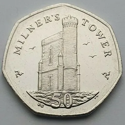 Isle Of Man Milner's Tower 50p Coin - Circulated • £2.60