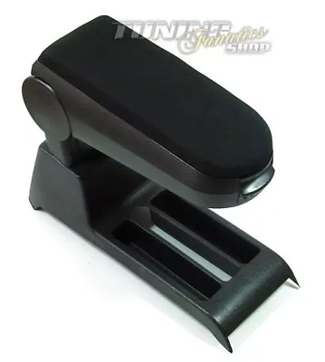 Armrest Center Armrest Times Complete Set For VW Polo 9N 9N2 Textile Cover Black • $99.71