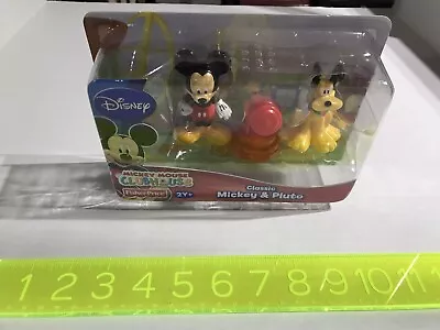 Fisher Price Mickey Mouse Clubhouse Mickey And Pluto 2 Figure Set - New In BOX • $25