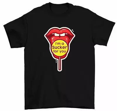 I'm A Sucker For You Lollipop Candy T-Shirt Couple Gift Valentine's Tees • $15.99