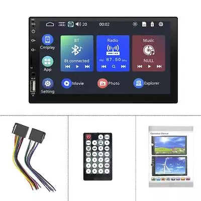 7  2DIN Stereo Radio HD Car MP5 Player Touch Screen Bluetooth USB TF AUX Parts • $71