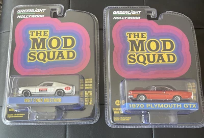 $35 • Buy The Mod Squad 1967 Ford Mustang & 1970 Plymouth Gtx Greenlight