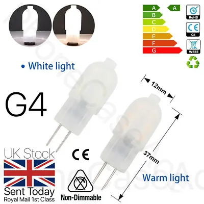 £89 • Buy 2/ 5/10 X G4 2W LED Capsule Light Bulb Replacement Lamps Halogen Bulbs 12V UK