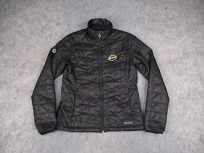 Marmot Jacket Womens Medium Black Primaloft Coat Puff Hiking Mikes Hard Lemonade • $26.99