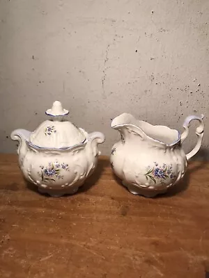 Queens Rosina Fine Bone China Sugar Bowl And Jug • £14