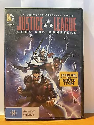 Justice League Gods And Monsters DVD DC Original Movie Free Postage • $8