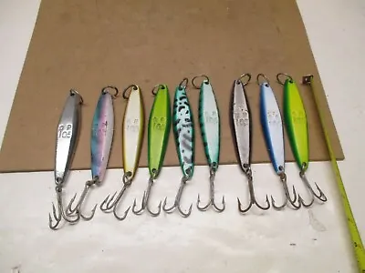 Vintage Tuna Jigs ** Cp 105 ** 9 Jigs **all Heavy *** ************ • $79.95