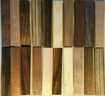 Fingerboard Wood Veneer 8  X 1.5  200 Pieces Amazing Variety Pack Marquetry Ring • $14.99