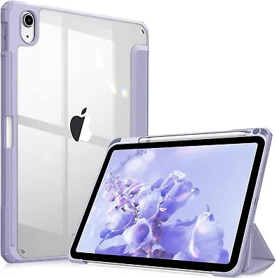 For IPad 10th 9th 8th7th Air 5th/4th Pro Mini6 Transparent Flip Stand Shell Case • $17.77
