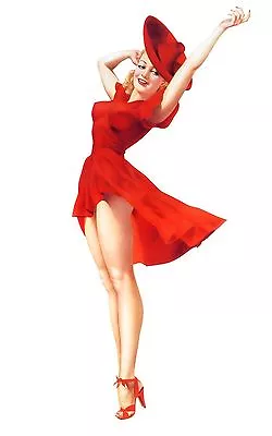 £4.27 • Buy Varga Girl Retro  Print Poster Fashion Style Classy Bedroom Wall Art Decoration