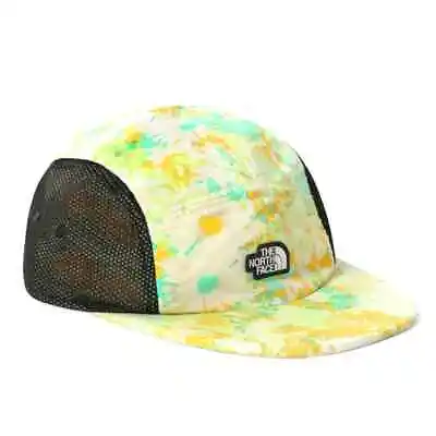 The North Face Class V Camp Hat 5-Panel Mesh Yellow Print Strapback Cap NEW!! • $29.95