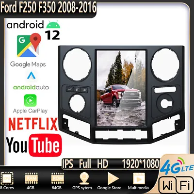 12.1  Touch Screen Car Radio For Ford F250 F350 2008-2016 Carplay Gps Navigation • $712.39