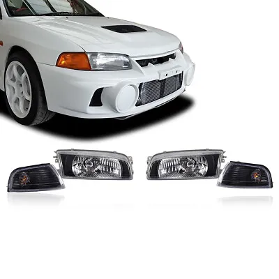 For 1996-2001 Mitsubishi Lancer Mirage Evo 4 Corner Lights Head Lights 4PCS • $188.99