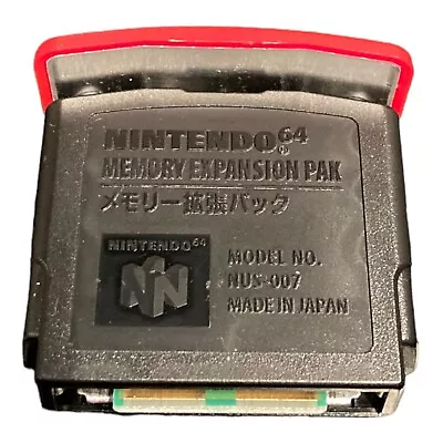 Nintendo 64 Expansion Pak Official N64 Memory Pack OEM Original NUS-007 Tested • $44